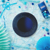 Imitate Mitternachtsblau Papier Teller-Design 2 Pappteller (Party)