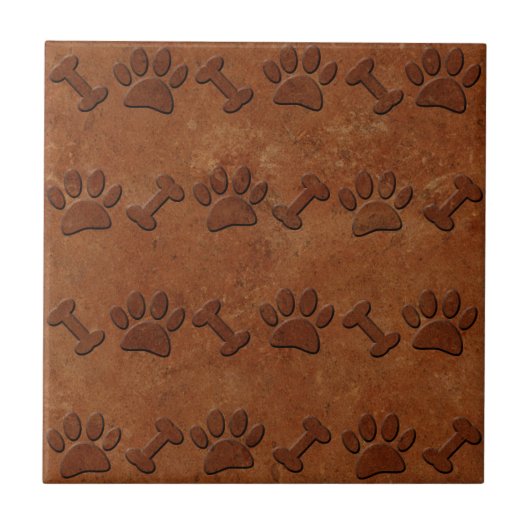 Imitate Muster und Knochen Terracotta Printwerbung Fliese (Vorderseite)