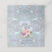 Imitate Mutter der Pearl Platzkarte Guest Card (Außenseite Aufgefaltet)