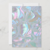 Imitate Mutter Perle-Iridescent-Hochzeit Einladung (Rückseite)