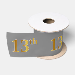 Imitate/Nachahmung Gold "13." Veranstaltungsnummer Satinband