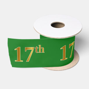 Imitate/Nachahmung Gold "17." Veranstaltungsnummer Satinband