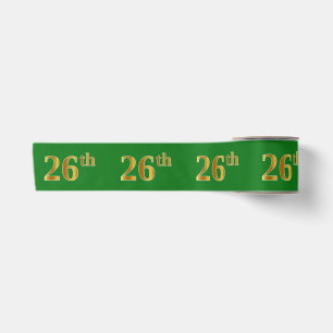 Imitate/Nachahmung Gold "26." Veranstaltungsnummer Satinband