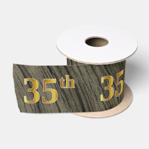 Imitate/Nachahmung Gold "35." Veranstaltungsnummer Satinband