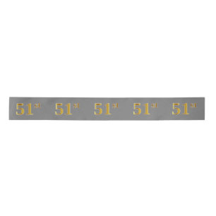 Imitate/Nachahmung Gold "51." Veranstaltungsnummer Satinband