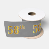 Imitate/Nachahmung Gold "58." Veranstaltungsnummer Satinband (Spule)