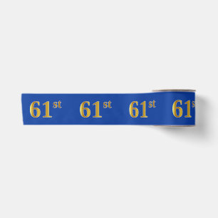 Imitate/Nachahmung Gold "61." Veranstaltungsnummer Satinband