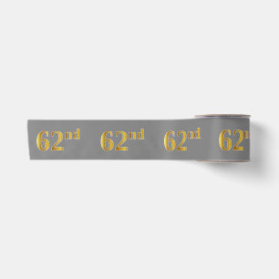 Imitate/Nachahmung Gold "62." Veranstaltungsnummer Satinband