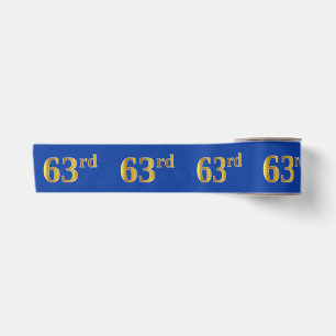 Imitate/Nachahmung Gold "63." Veranstaltungsnummer Satinband