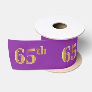 Imitate/Nachahmung Gold "65." Veranstaltungsnummer Satinband