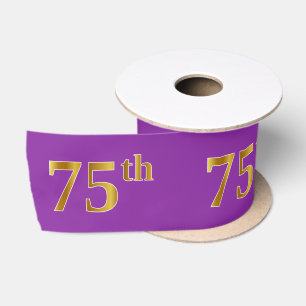 Imitate/Nachahmung Gold "75." Veranstaltungsnummer Satinband