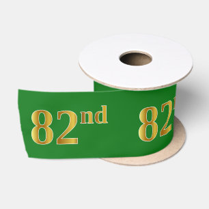 Imitate/Nachahmung Gold "82." Veranstaltungsnummer Satinband
