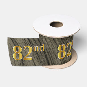 Imitate/Nachahmung Gold "82." Veranstaltungsnummer Satinband