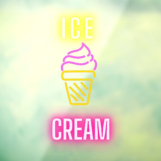 Imitate Neo Ice Cone Business Fensteraufkleber (Blatt 3)