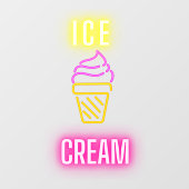 Imitate Neo Ice Cone Business Fensteraufkleber (Blatt)