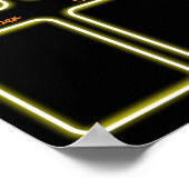 Imitate Neon Foto Mitarbeiter des Monats Anzeige P Poster (Ecke)