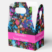 Imitate Neon, Paint Spritzer, 16 . Geburtstag, Cus Geschenkschachtel (Geöffnet)