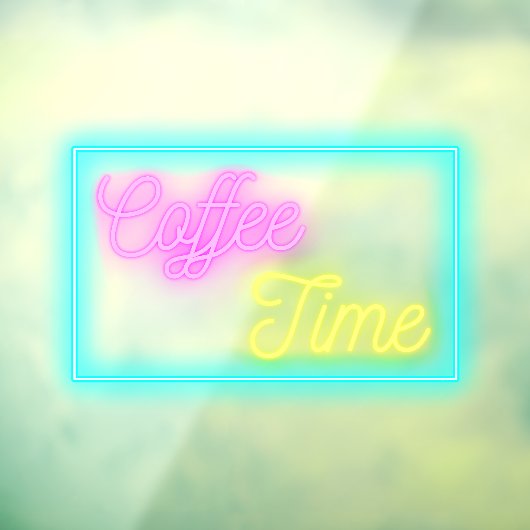 Imitate Neuner Kaffeezeitkaffee Shop Fensteraufkleber (Blatt 3)