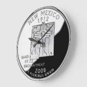 Imitate New Mexico Staat Quartalskontrolle Große Wanduhr (Winkel)
