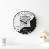 Imitate New Mexico Staat Quartalskontrolle Große Wanduhr (Zuhause)