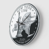Imitate New York Staat Quarter Clock Große Wanduhr (Winkel)