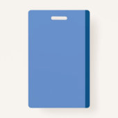 Imitate Notebook Blue Student Hall Pass Abzeichen Ausweis (Rückseite)