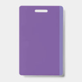 Imitate Notebook Lila Library Hall Pass Abzeichen Ausweis (Rückseite)