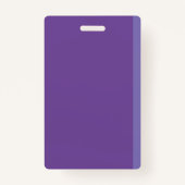 Imitate Notebook Lila Library Hall Pass Abzeichen Ausweis (Rückseite)