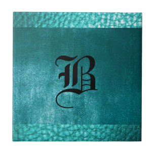 Imitate Ocean Clear Blue Leather Tile - Design B s Fliese