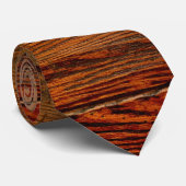 Imitate Oiled Wood Plank NeckTie Krawatte (Gerollt)