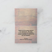 Imitate Ölholzplatte Personalisiert Dankeskarte (Innenseite)