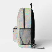 Imitate Opal inspiriert Textur Bedruckter Rucksack (Rechts)