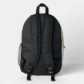 Imitate Opal inspiriert Textur Bedruckter Rucksack (Rückseite)