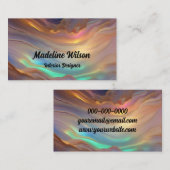 Imitate Opal Stone Logo Visitenkarte (Vorne/Hinten)