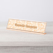 Imitate Orange Marble Schreibtischnamensplakette (Vorderseite )