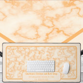Imitate Orange Marble Schreibtischunterlage