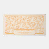 Imitate Orange Marble Schreibtischunterlage (Vorderseite)