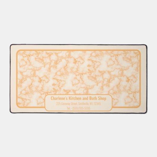 Imitate Orange Marble Schreibtischunterlage (Vorderseite)