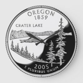 Imitate Oregon Staat Quarter Clock Große Wanduhr