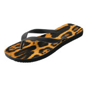 Imitate Ozelot-Skin-Flip-Flops Badesandalen (Schrägansicht)