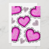 Imitate Papier ausgeschnittene, Inspirierte Valent Dankeskarte (Vorne/Hinten)