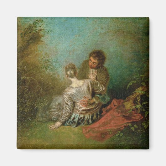 Imitate Pas, c.1717 (Öl auf Leinwand) Magnet (Vorne)