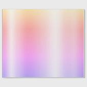 Imitate Pastel Rainbow Foil Ombre Geschenkpapier (Flach)