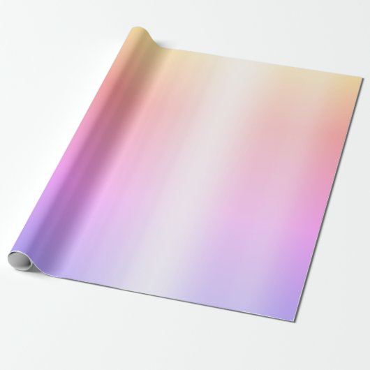 Imitate Pastel Rainbow Foil Ombre Geschenkpapier (Ungerollt)