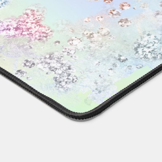 Imitate Pastellchunker Glitzer Schreibtischunterlage (Ecke)