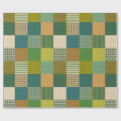 Imitate Patchwork, Erdfarben: Umschlagpapier Geschenkpapier (Flach)