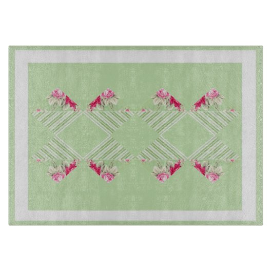 Imitate Patchwork Glasschneider Schneidebrett (Vorderseite)