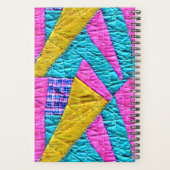 Imitate Patchwork Quilt Boho Folk Kunst Inspiriert Planer (Rückseite)