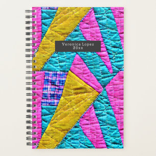 Imitate Patchwork Quilt Boho Folk Kunst Inspiriert Planer
