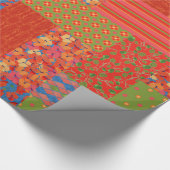Imitate-Patchwork-Wrapping-Papier für Red Poppies Geschenkpapier (Ecke)